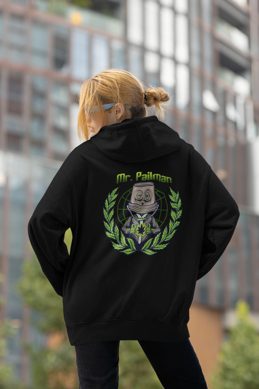 MR PAILMAN Streetwear Backprint - Slammer Organic Oversized Unisex Hoodie Adult SH