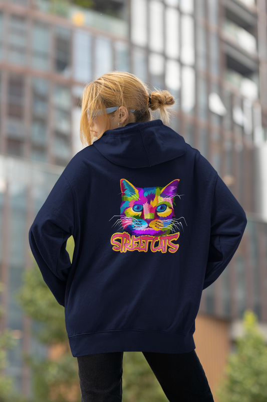 STREETCATS Streetwear Backprint - Slammer Bio Oversized Unisexe Hoodie Adulte SH