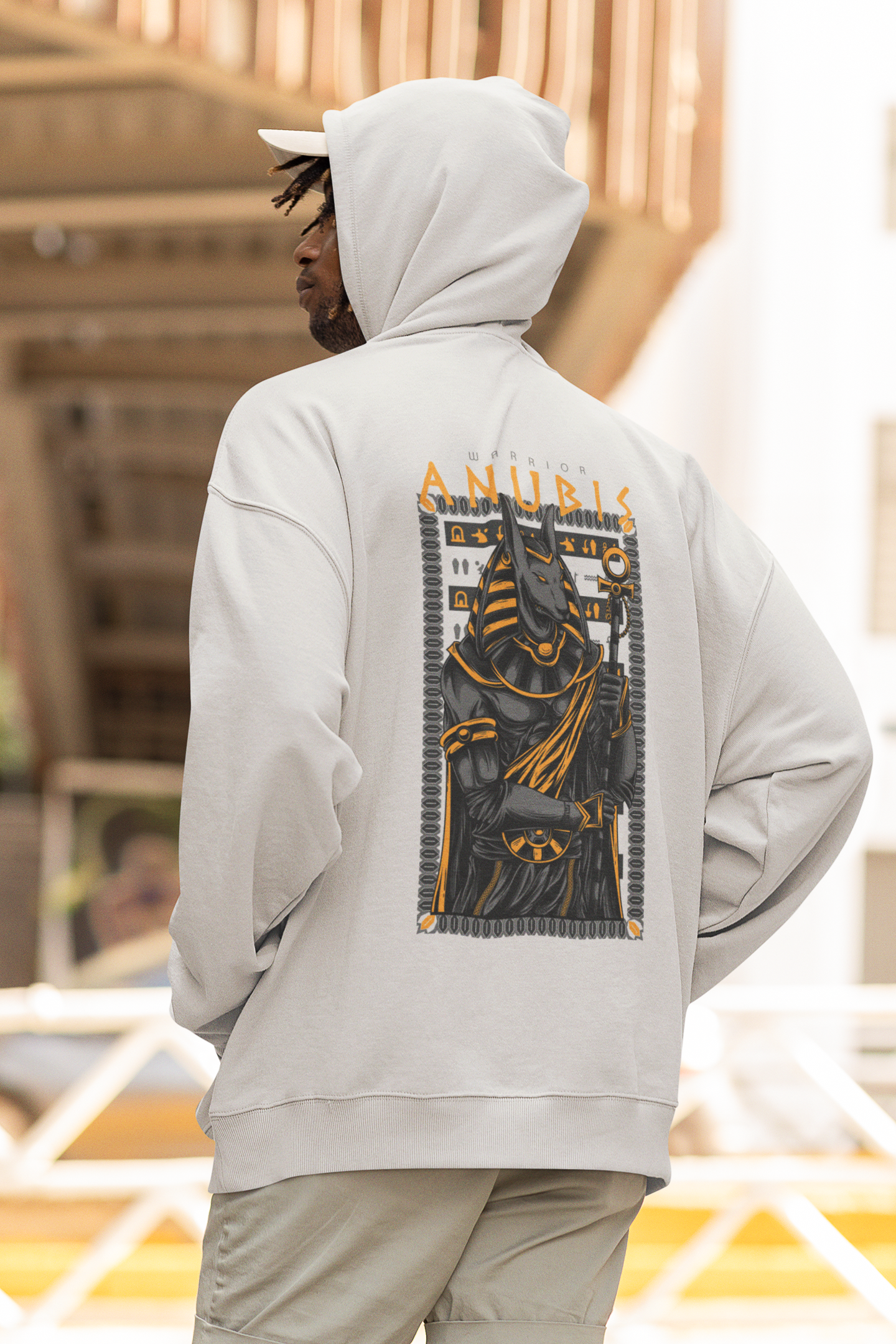 ANUBIS The Warrior Streetwear - Slammer Bio Oversized Unisex Hoodie Adulto SH