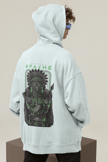 APACHE Gorilla Warrior Streetwear - Slammer Bio Oversized Unisexe Sweat à Capuche Adulte SH