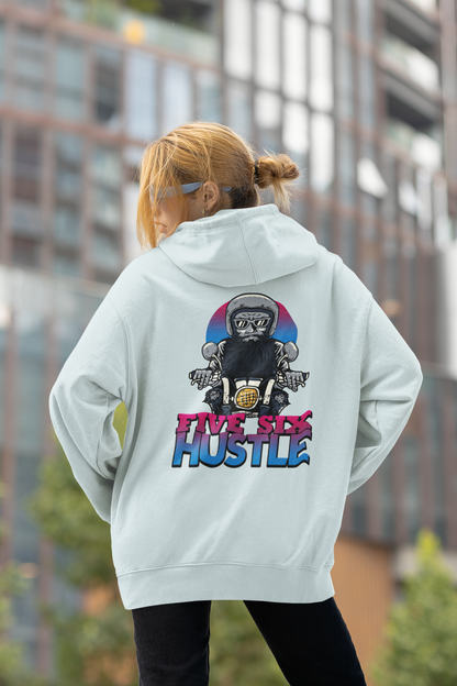 FIVE SIX HUSTLE BIKER SPIRIT Streetwear - Slammer Bio Oversized Unisexe Hoodie Adultes SH