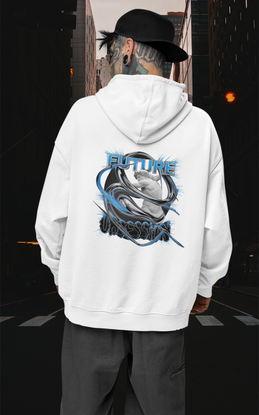 FUTURE OBSESSION CHROME STATUE Streetwear - Slammer Bio Oversized Unisex Hoodie Adult SH