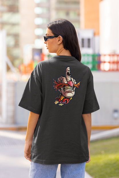 FY HAND SURREAL REBEL Streetwear Backprint - T-shirt unisexe oversize bio Freestyler adultes SH