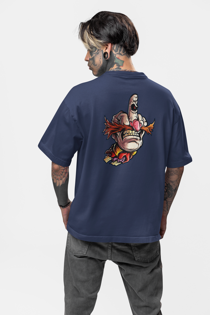FY HAND SURREAL REBEL Streetwear Backprint - T-shirt unisexe oversize bio Freestyler adultes SH