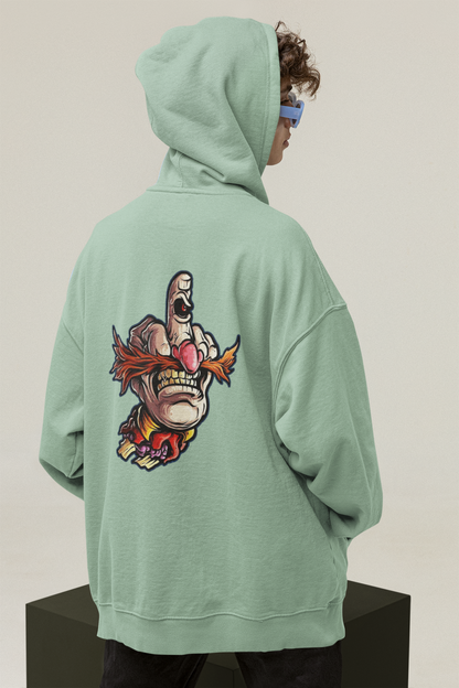 FY HAND SURREAL REBEL Streetwear - Slammer Bio Oversized Unisex Hoodie Adulto SH