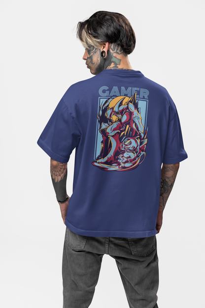 GAMER Warrior Streetwear Backprint - Camiseta Bio Oversized Unisex Adulto Freestyler SH