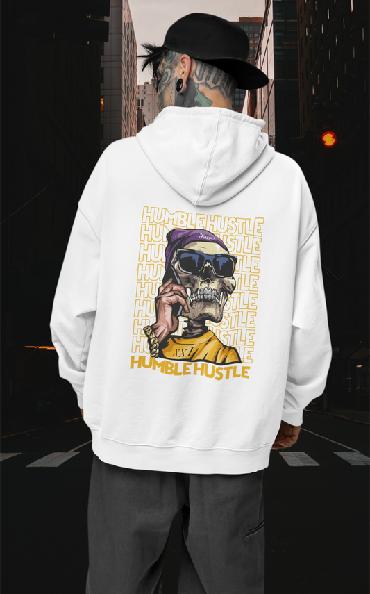 HUMBLE HUSTLE FUNK & SKULL II Streetwear - Slammer Bio Oversized Unisex Hoodie Adult SH