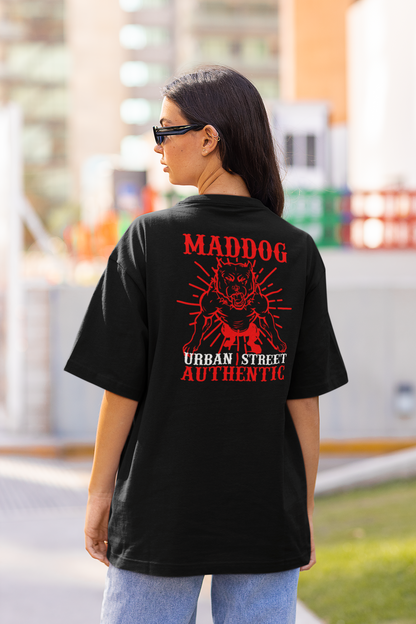 T-shirt unisexe adulte MADDOG Urban Streetwear impression dos - Freestyler Bio Oversize SH