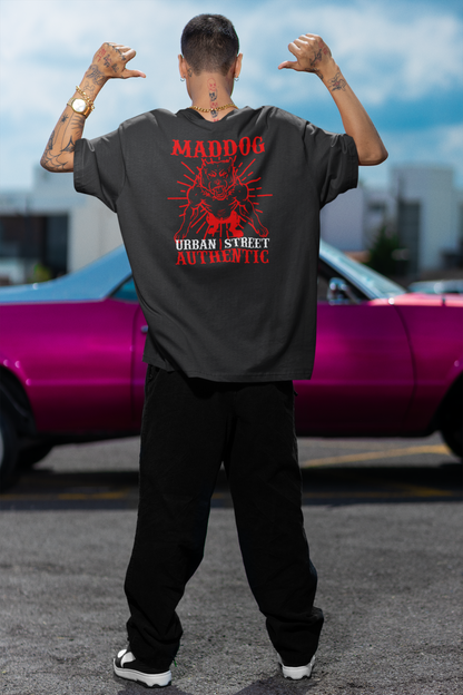 T-shirt unisexe adulte MADDOG Urban Streetwear impression dos - Freestyler Bio Oversize SH