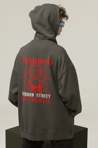 MADDOG Urban Streetwear Backside - Slammer Organic Oversized Unisex Adult Hoodie SH
