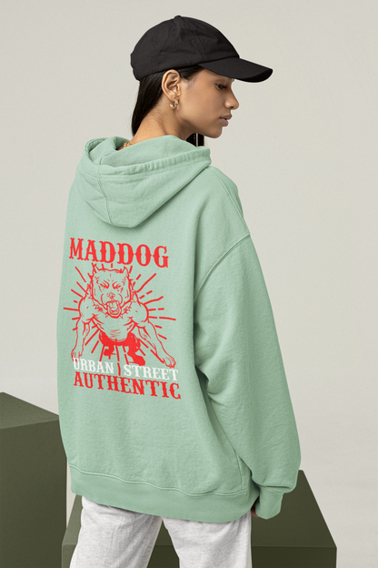 MADDOG Urban Streetwear Backside - Slammer Organic Oversized Unisex Adult Hoodie SH