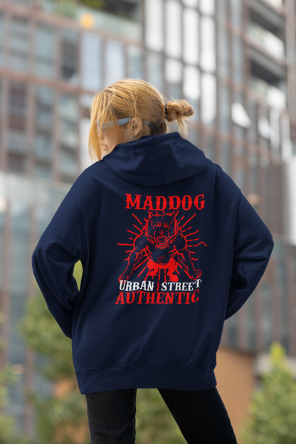 MADDOG Urban Streetwear Backside - Slammer Organic Oversized Unisex Adult Hoodie SH