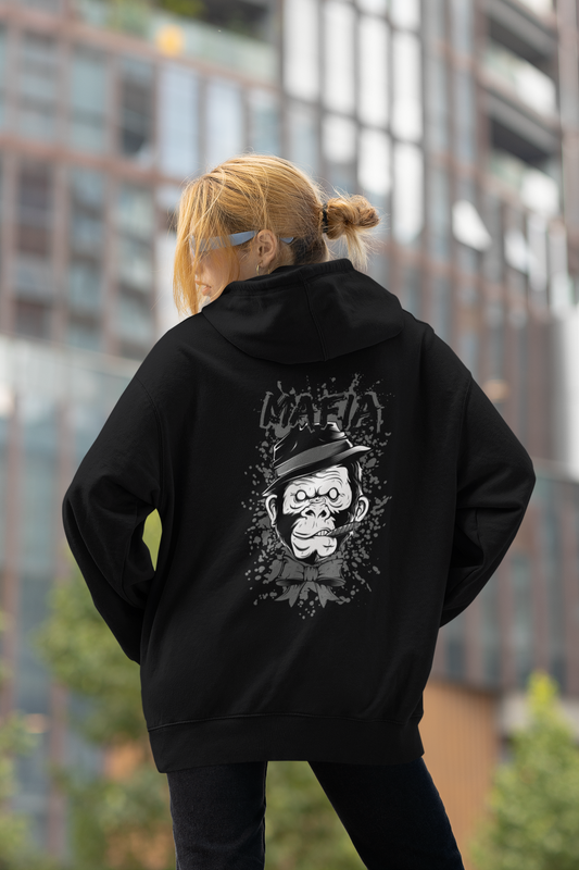 MAFIA MONKEY Streetwear Backprint - Slammer Organic Oversized Unisex Adult Hoodie