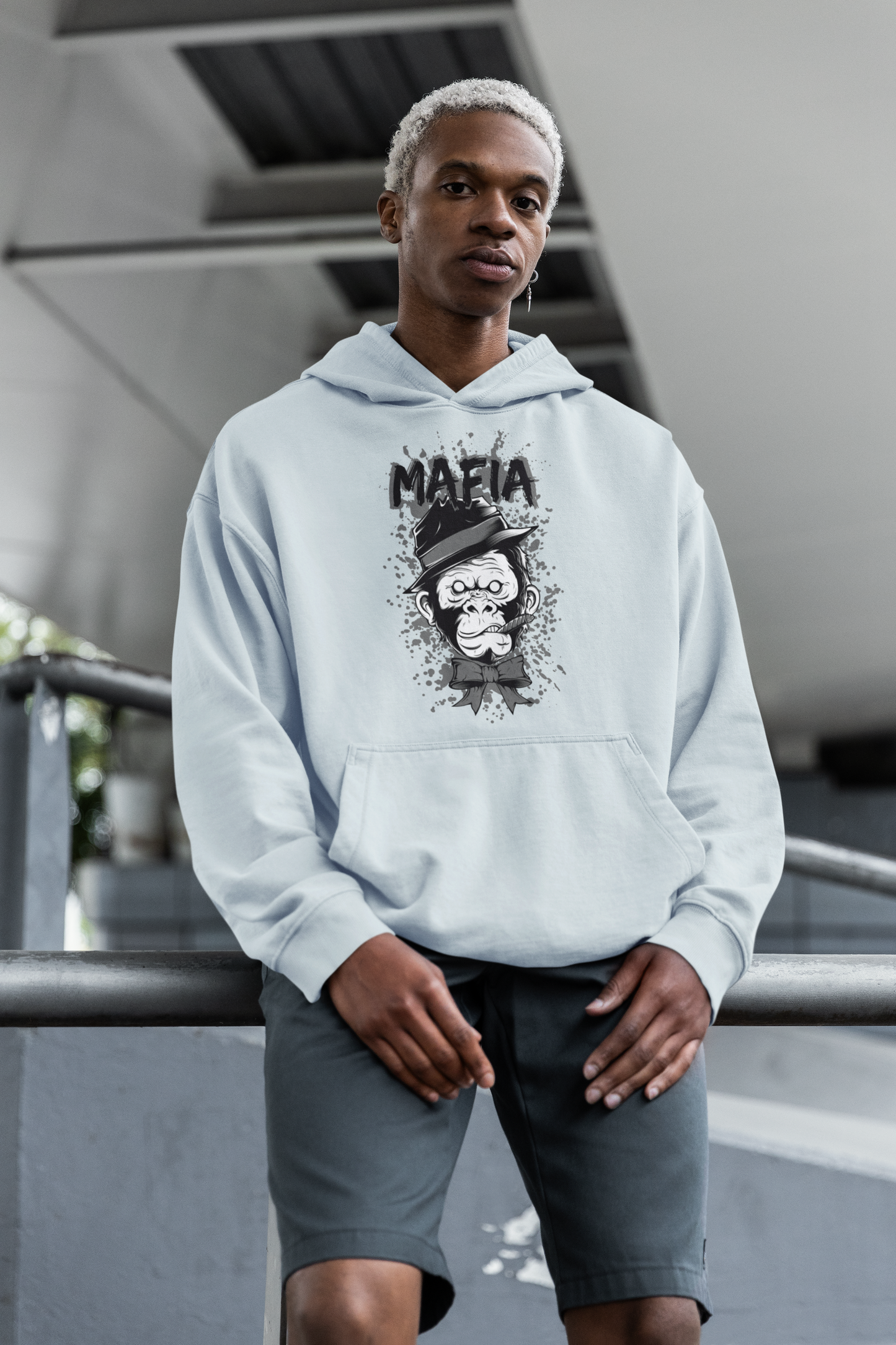 MAFIA MONKEY Streetwear Frontprint - Slammer Bio Oversized Unisexe Hoodie Adulte SH