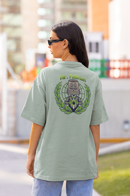 MR PAILMAN Streetwear Backprint - Freestyler Bio Oversized Unisex Camiseta Adulto SH
