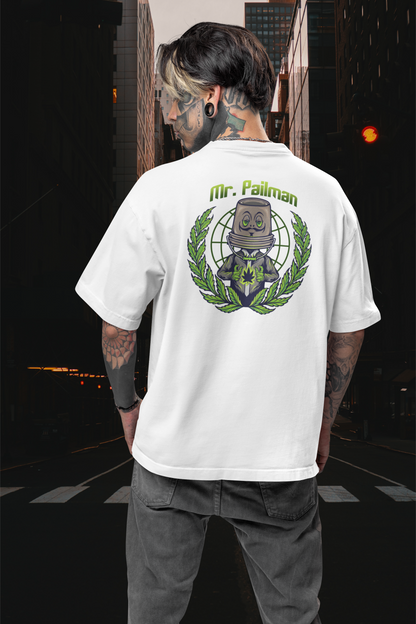 MR PAILMAN Streetwear Backprint - Freestyler Bio Oversized Unisex Camiseta Adulto SH