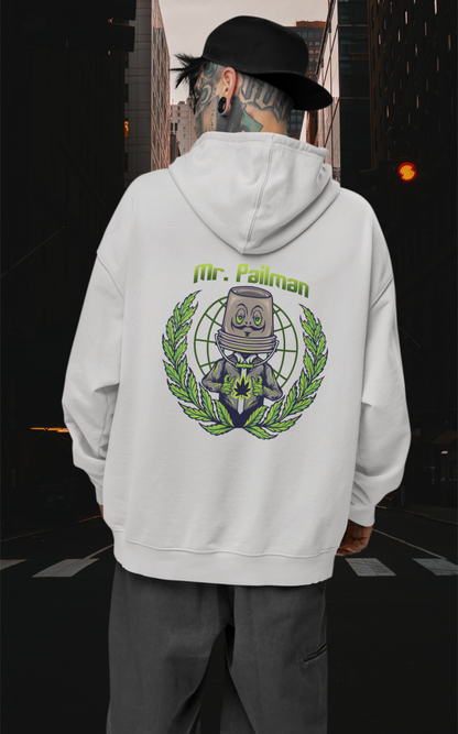 MR PAILMAN Streetwear Backprint - Slammer Organic Oversized Unisex Hoodie Adult SH