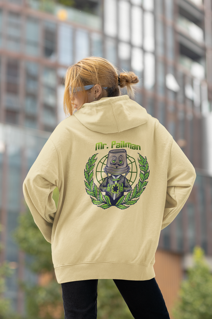 MR PAILMAN Streetwear Backprint - Slammer Organic Oversized Unisex Hoodie Adult SH