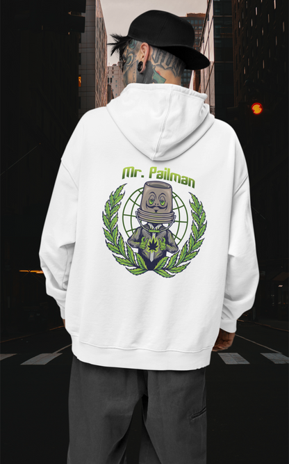 MR PAILMAN Streetwear Backprint - Slammer Organic Oversized Unisex Hoodie Adult SH