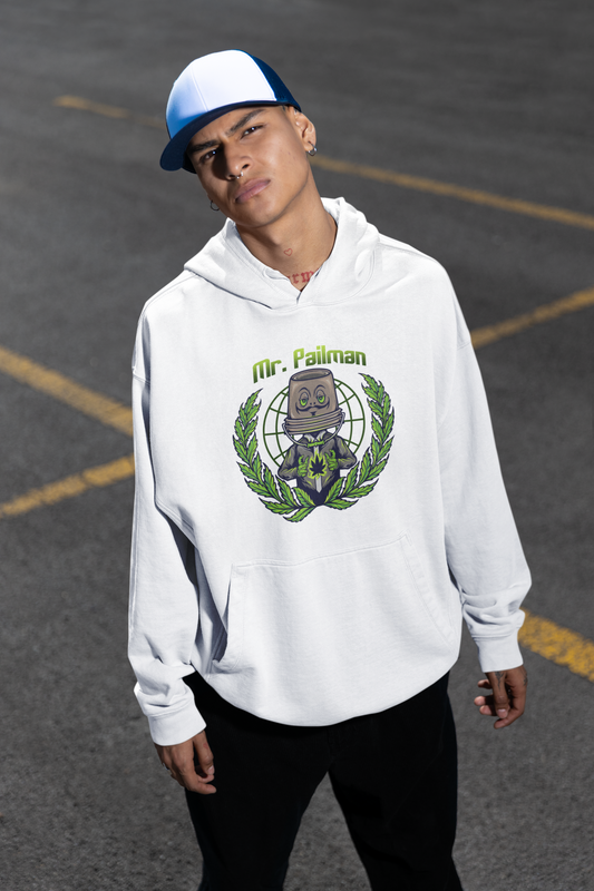 MR PAILMAN Streetwear Front Print - Slammer Organic Oversized Unisex Hoodie Adults SH