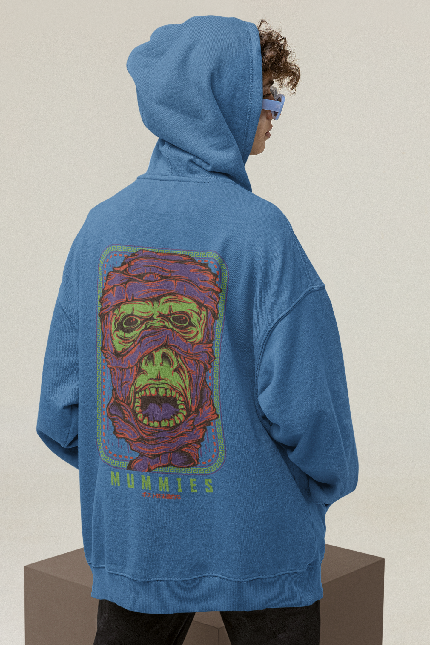MUMMIES Warrior Streetwear - Slammer Bio Oversized Unisexe Hoodie Adulte SH