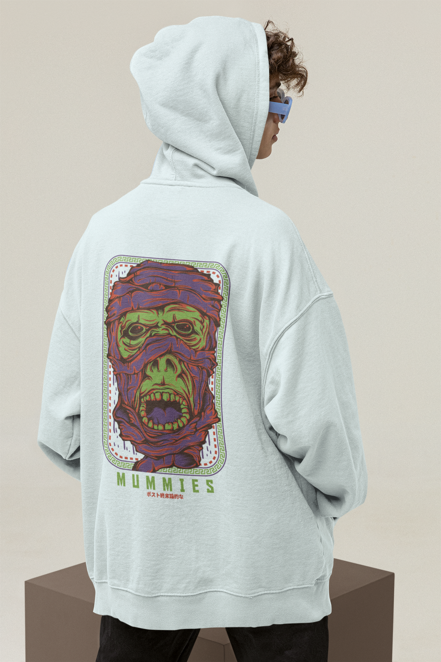 MUMMIES Warrior Streetwear - Slammer Bio Oversized Unisexe Hoodie Adulte SH
