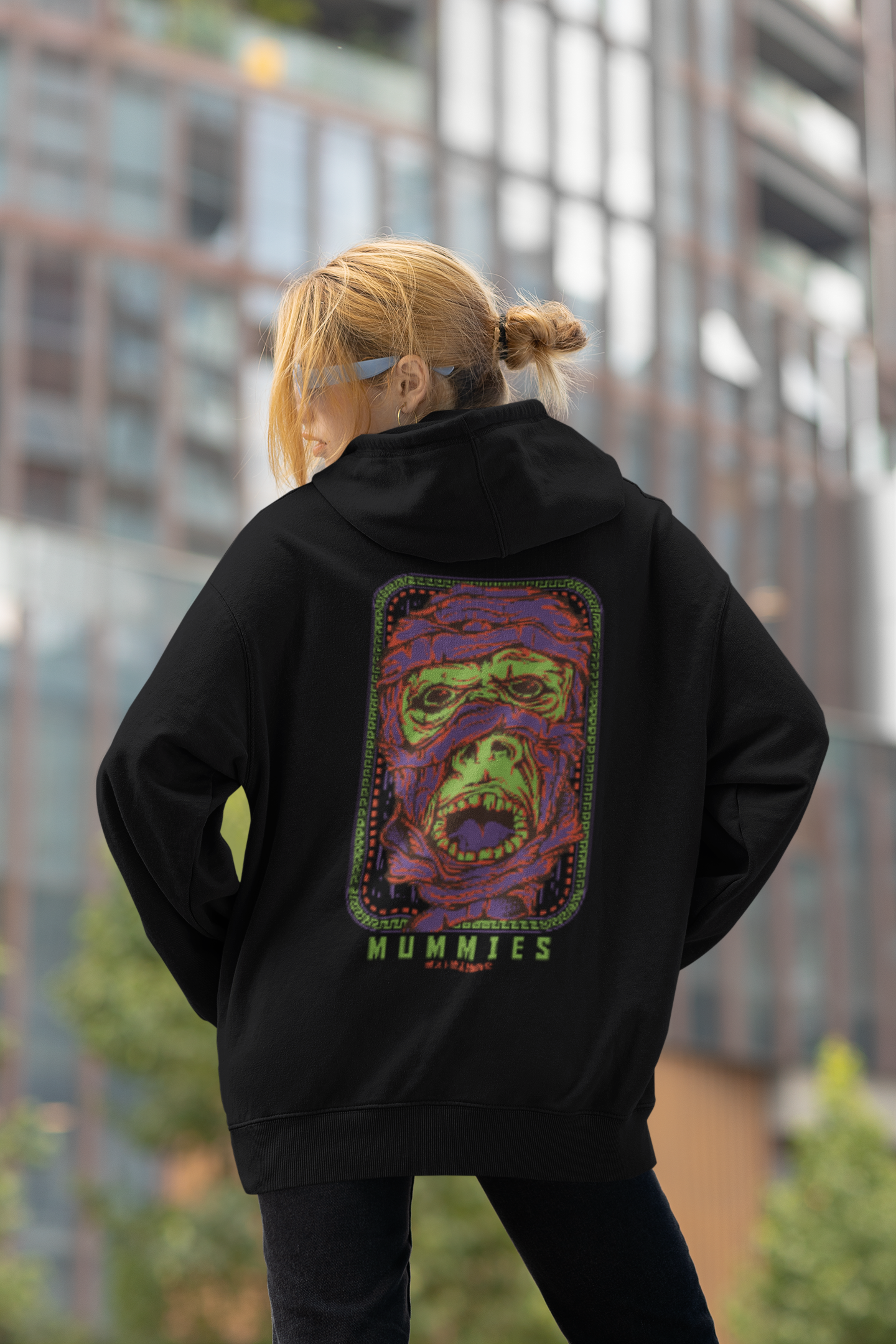 MUMMIES Warrior Streetwear - Slammer Bio Oversized Unisexe Hoodie Adulte SH