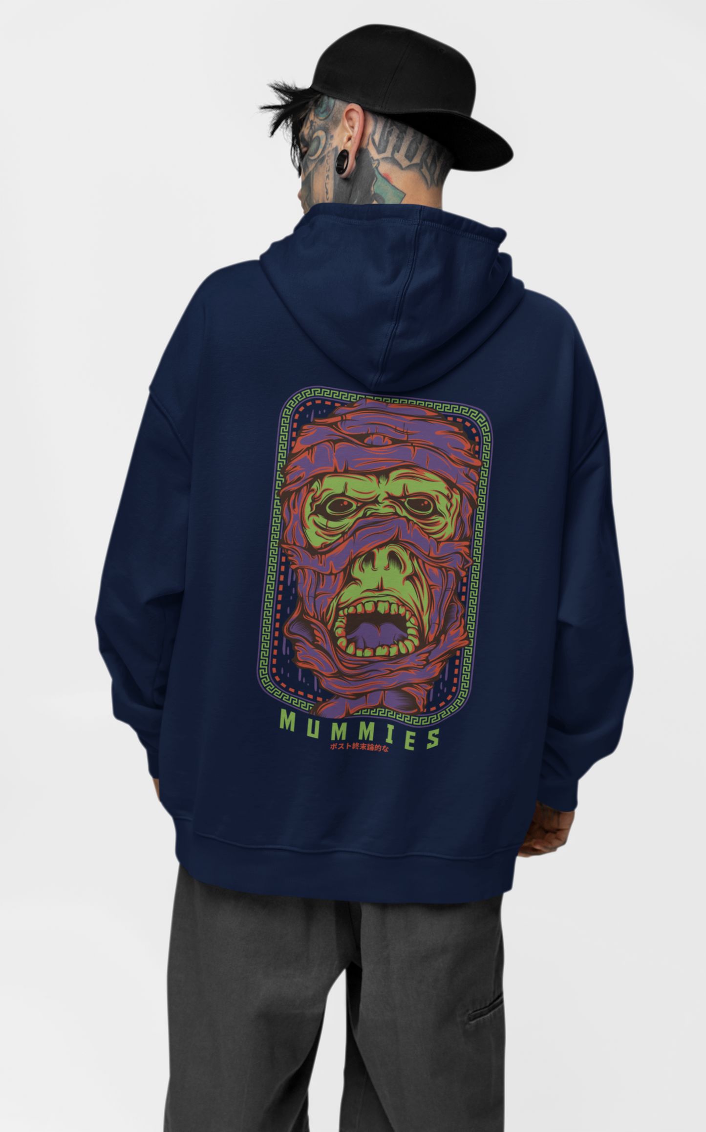 MUMMIES Warrior Streetwear - Slammer Bio Oversized Unisexe Hoodie Adulte SH