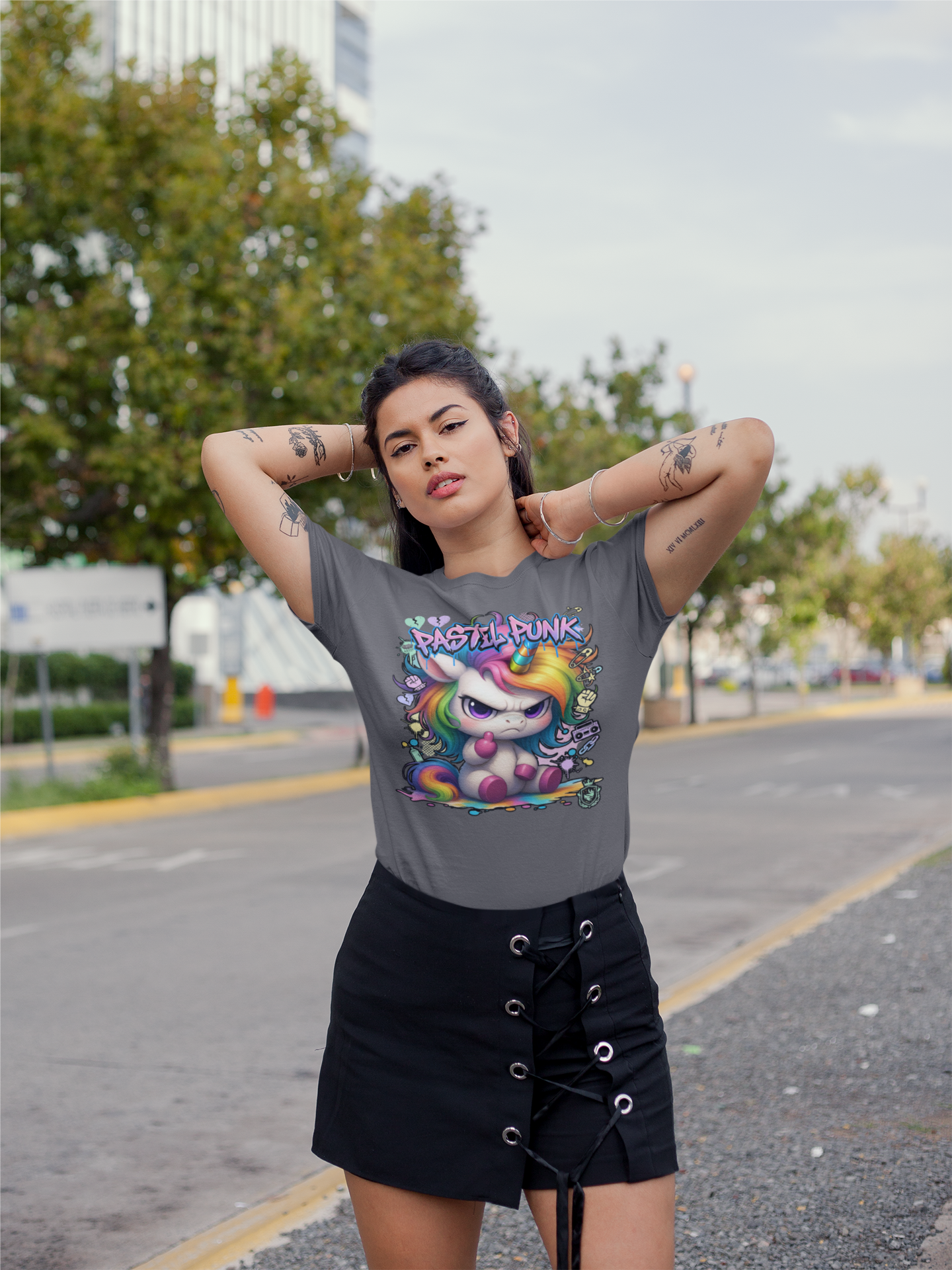 PASTEL PANK URBAN STYLE Kryot Streetwear - T-shirt bio unisexe pour adultes