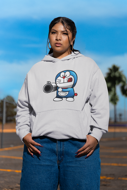 PISTOLERO Streetwear estampado frontal - Sudadera con capucha unisex extragrande orgánica Slammer para adulto