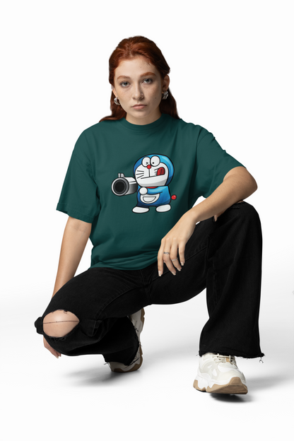 PISTOLERO Streetwear Front Print - Freestyler Organic Oversized Unisex T-Shirt Adult