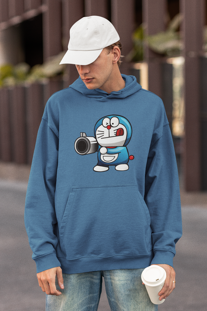 PISTOLERO Streetwear estampado frontal - Sudadera con capucha unisex extragrande orgánica Slammer para adulto