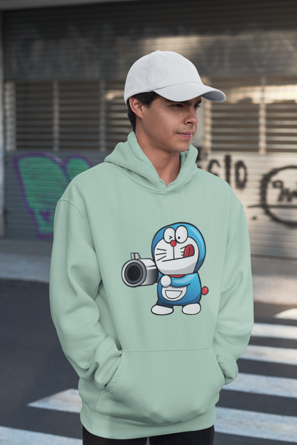 PISTOLERO Streetwear estampado frontal - Sudadera con capucha unisex extragrande orgánica Slammer para adulto