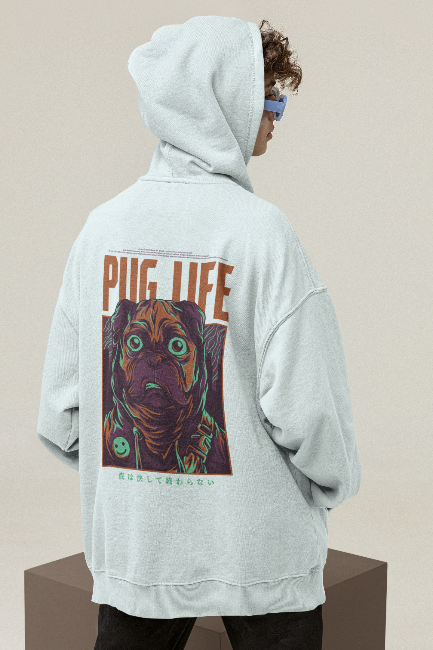 PUG LIFE Warrior Streetwear - Slammer Bio Oversized Unisexe Adulte SH