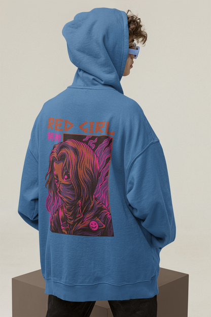RED GIRL 2 Warrior Streetwear - Sudadera con capucha unisex extragrande Slammer Bio para adultos