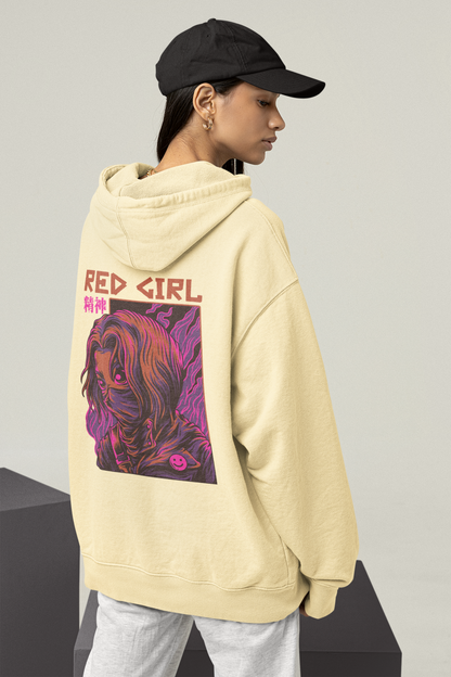 RED GIRL 2 Warrior Streetwear - Sudadera con capucha unisex extragrande Slammer Bio para adultos