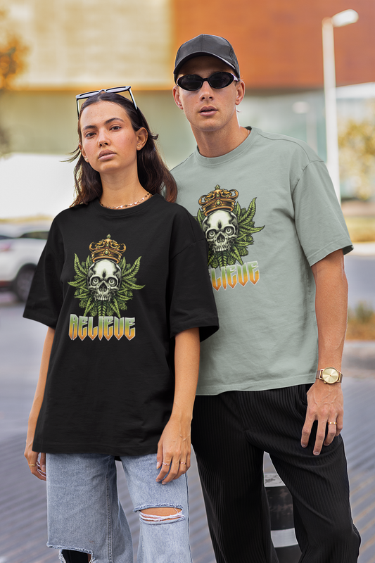 RELIEVE Streetwear Imprimé avant - T-shirt bio unisexe grande taille Freestyler pour adultes