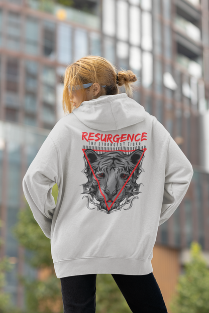 RESURGENCE STRONGEST TIGER Warrior Streetwear - Slammer Bio Oversized Unisex Hoodie Adult SH