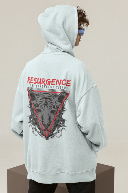 RESURGENCE STRONGEST TIGER Warrior Streetwear - Slammer Bio Oversized Unisex Hoodie Adult SH