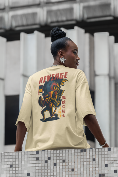 REVENGE RUJUBK Warrior Streetwear Backprint - Freestyler Organic Oversized Unisex T-Shirt Adult SH