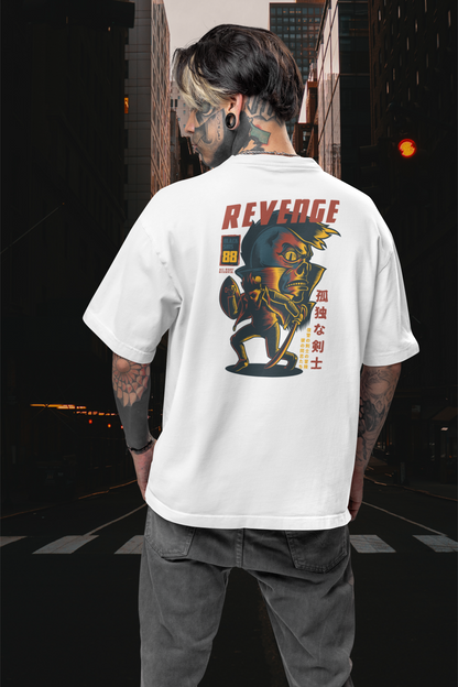 REVENGE RUJUBK Warrior Streetwear Backprint - Freestyler Organic Oversized Unisex T-Shirt Adult SH