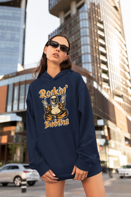 ROCKIN BUDDHA Streetwear Imprimé devant - Slammer Bio Oversized Unisexe Hoodie Adulte SH
