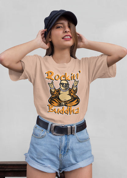 ROCKIN BUDDHA Streetwear Recto - T-shirt unisexe pour adulte Créateur SH