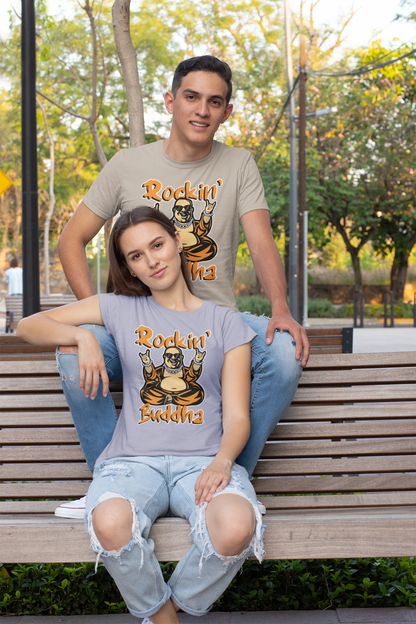 ROCKIN BUDDHA Streetwear Recto - T-shirt unisexe pour adulte Créateur SH