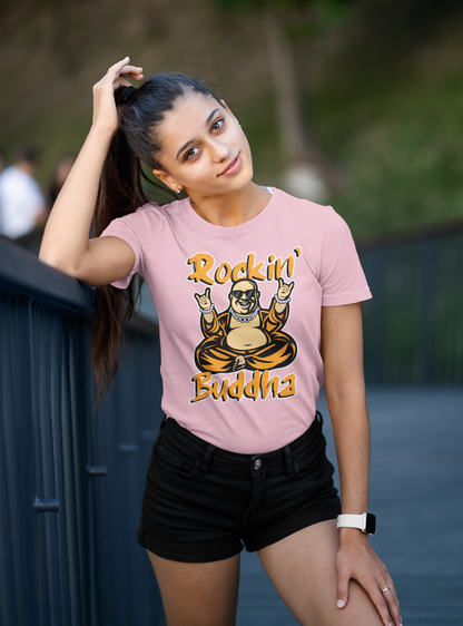 ROCKIN BUDDHA Streetwear Recto - T-shirt unisexe pour adulte Créateur SH