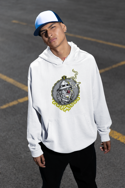 SMOKIE CLOWN Streetwear Imprimé frontal - Slammer Bio Oversized Unisexe Hoodie Adulte SH