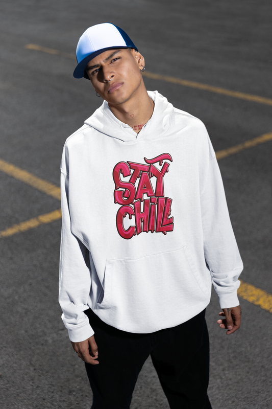STAY CHILL Streetwear Imprimé avant - Slammer Bio Oversized Unisexe Hoodie Adulte SH