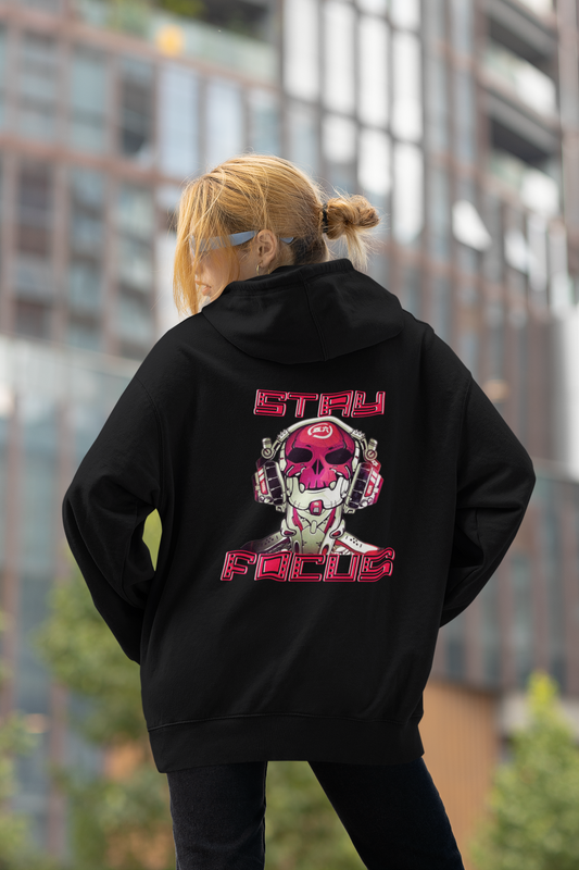 STAY FOCUS Backprint Streetwear - Slammer Bio Oversized Unisexe Hoodie Adulte SH
