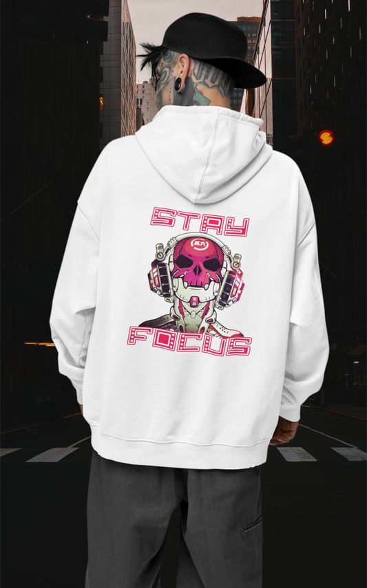 STAY FOCUS Backprint Streetwear - Slammer Bio Oversized Unisexe Hoodie Adulte SH