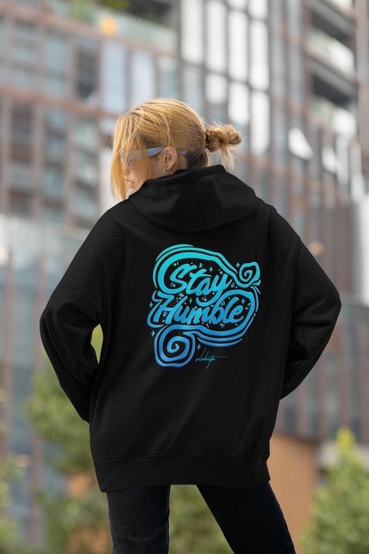 STAY HUMBLE Streetwear Backprint - Sweat à capuche adulte Slammer Bio Oversized Unisexe SH